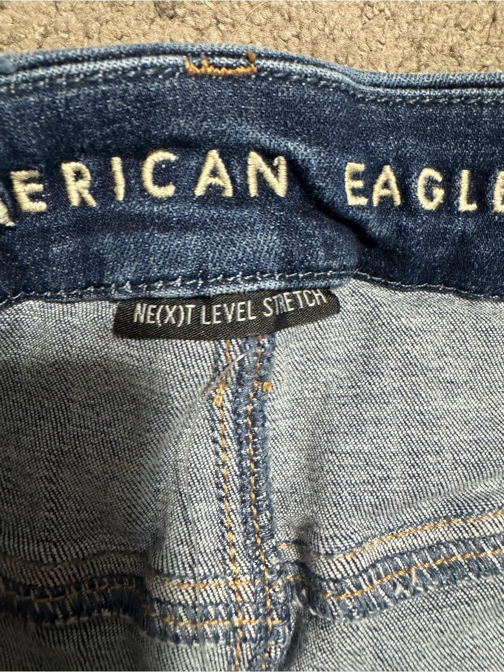 American Eagle Next Level Stretch Light Wash Jean Shorts Size 8